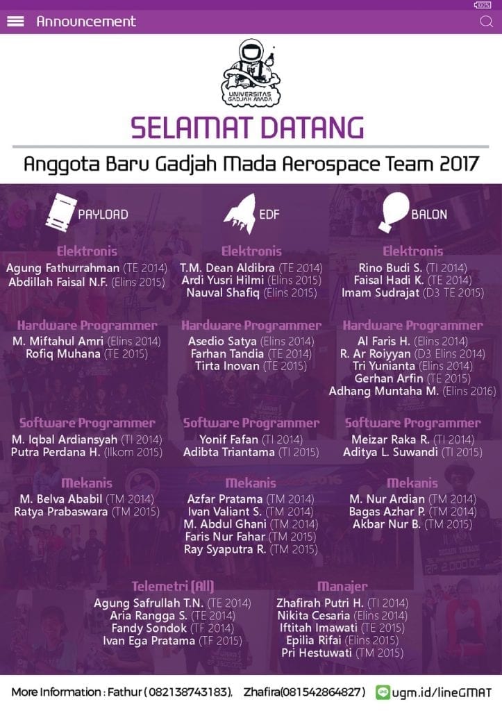 Gadjah Mada Aerospace Team